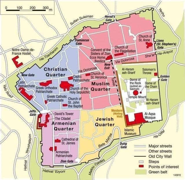 Jerusalem district map